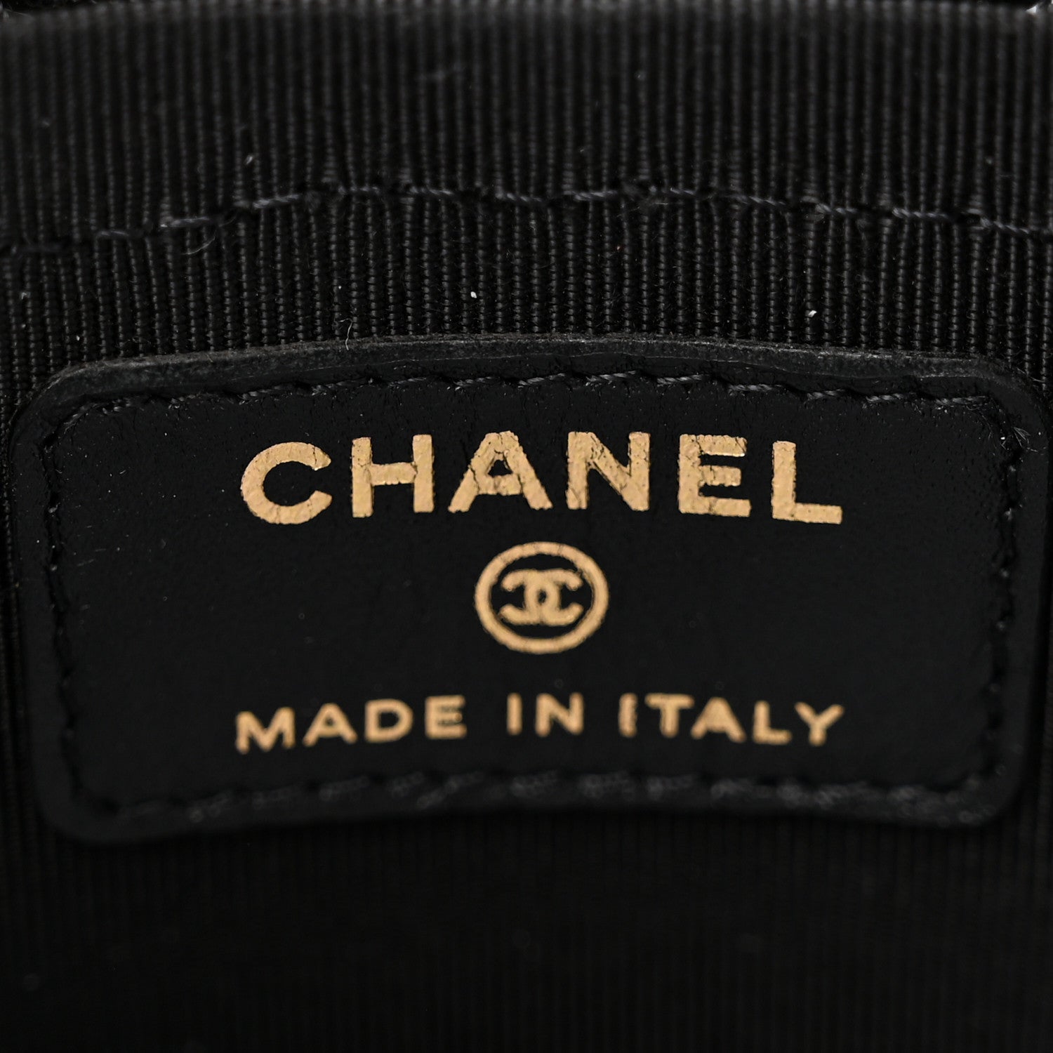 Chanel Patent Quilted Round Small Vanity With Chain Black 6 of 10