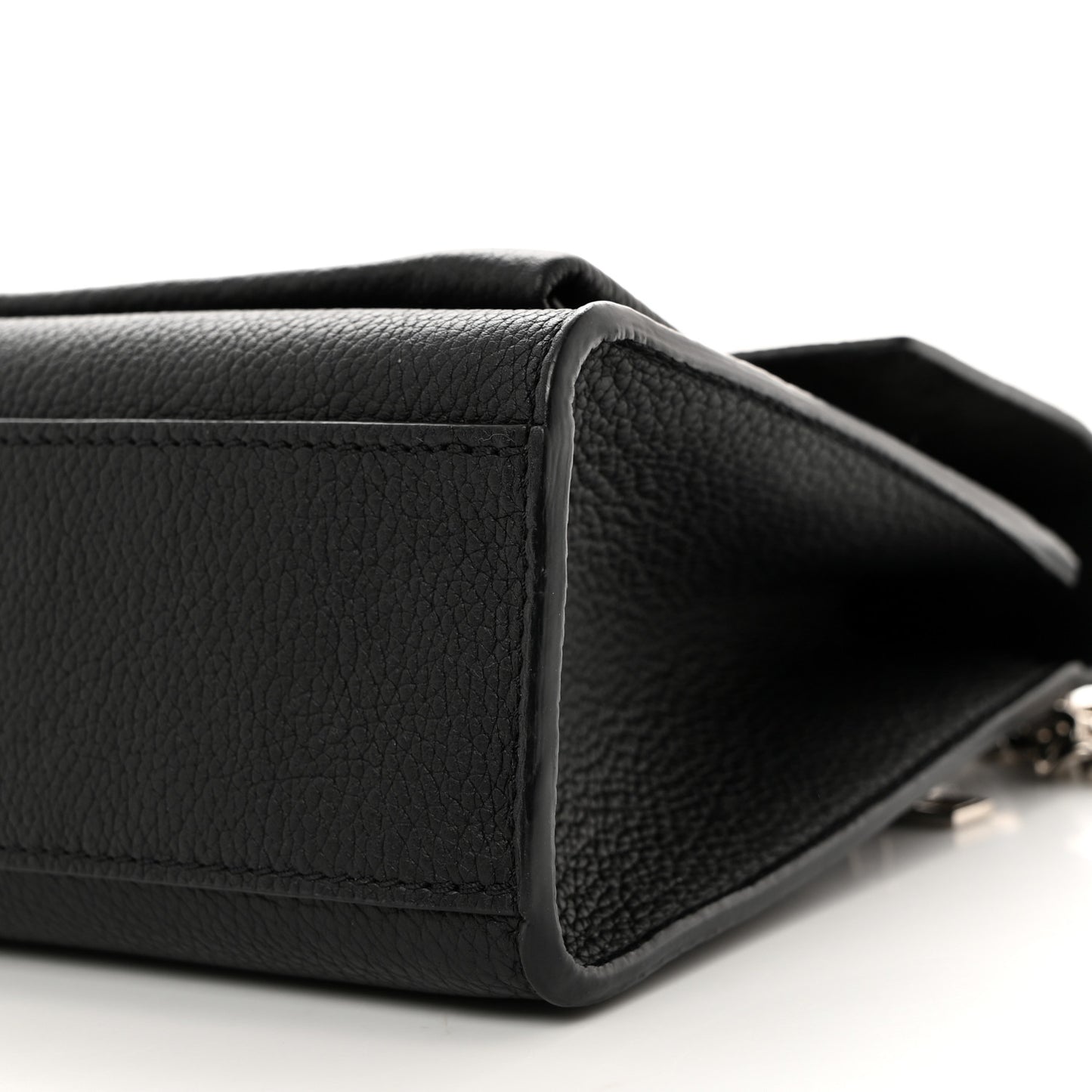 Soft Calfskin My Lockme Chain Bag BB Black