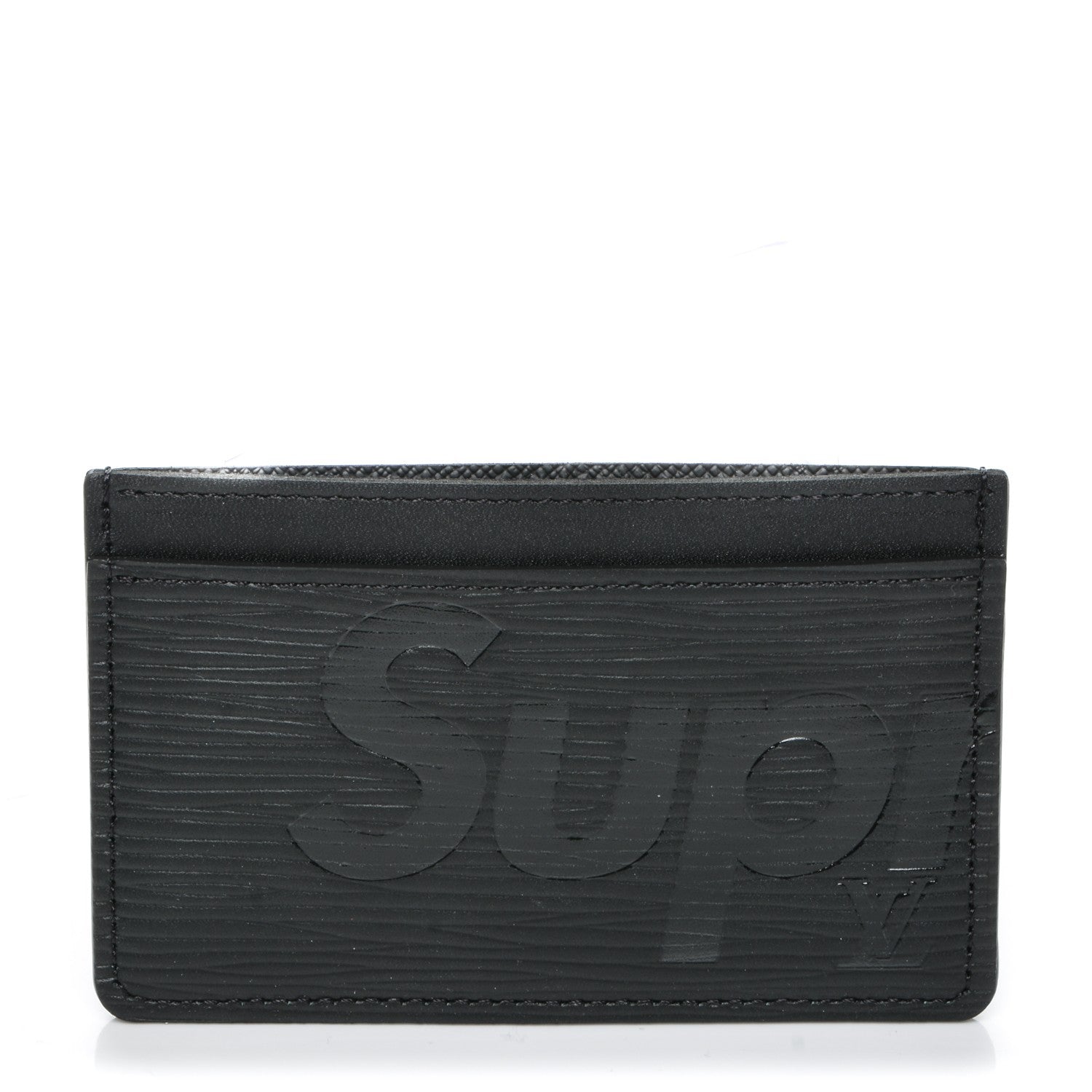 Louis Vuitton X SUPREME Epi Card Holder Black 1 of 7