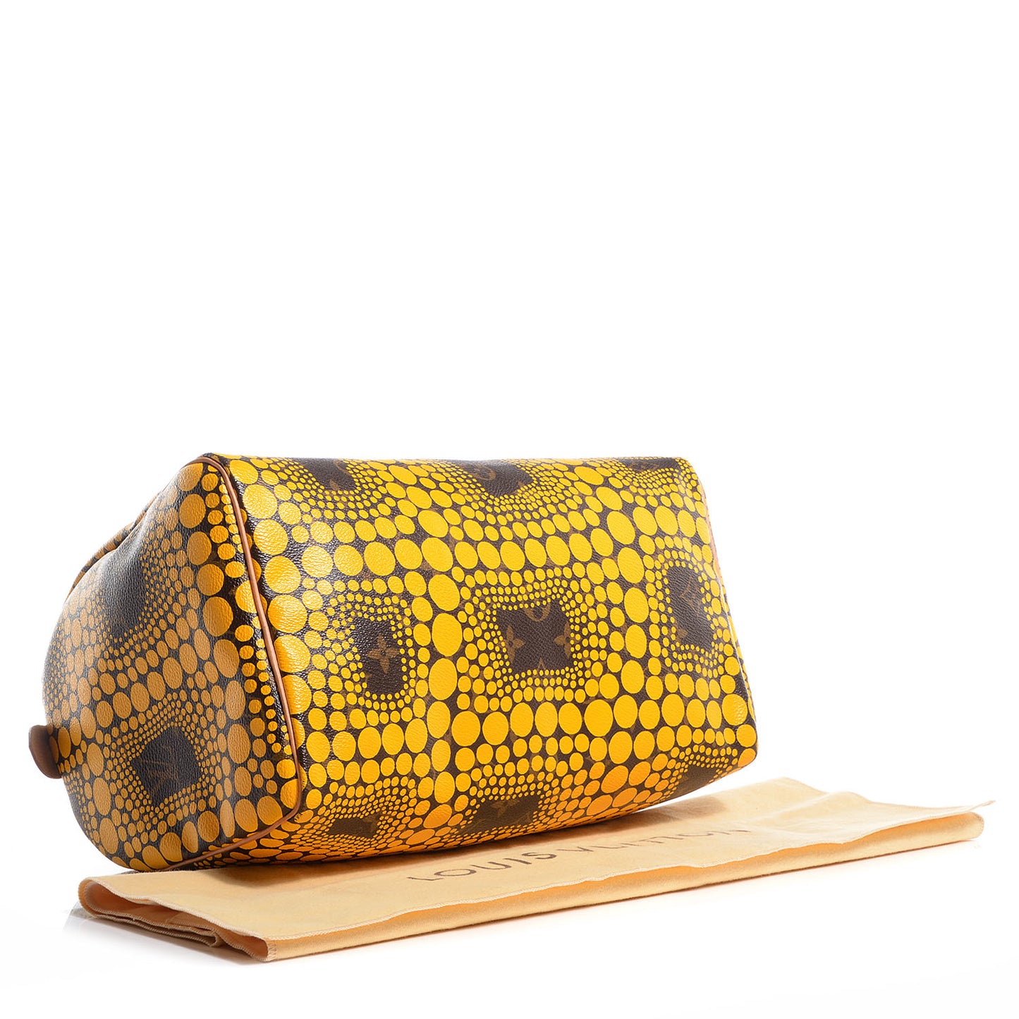 Monogram Kusama Town Speedy 30 Yellow