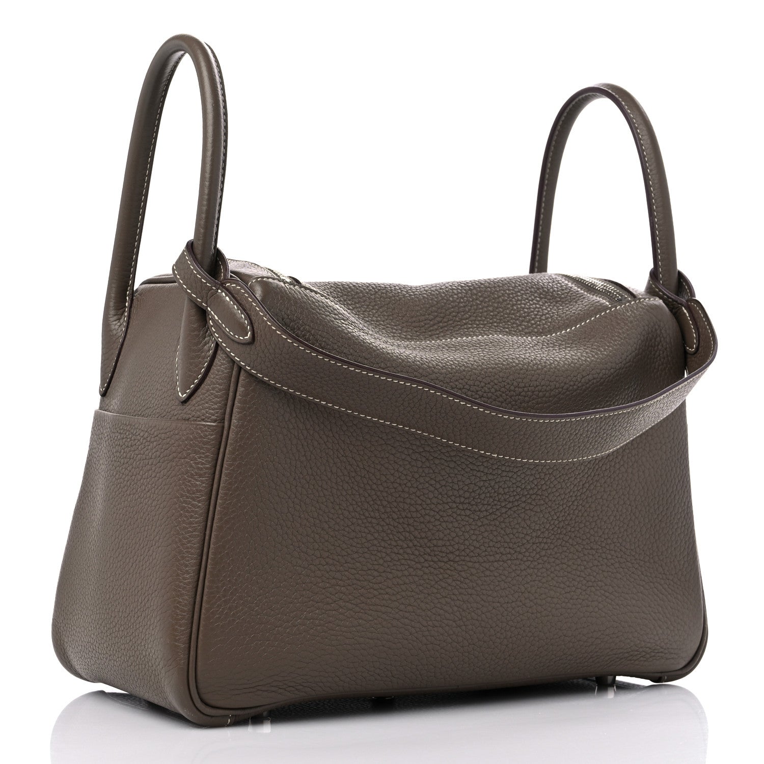 Hermes Taurillon Clemence Lindy 30 Etoupe 4 of 14