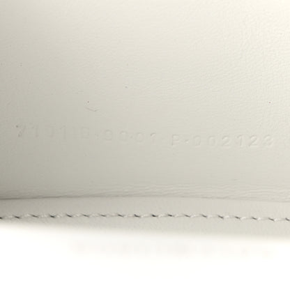 Balenciaga Smooth Calfskin Crystal Diagonal Allover Logo Hourglass Top Handle Bag XS Optic White 8 of 11