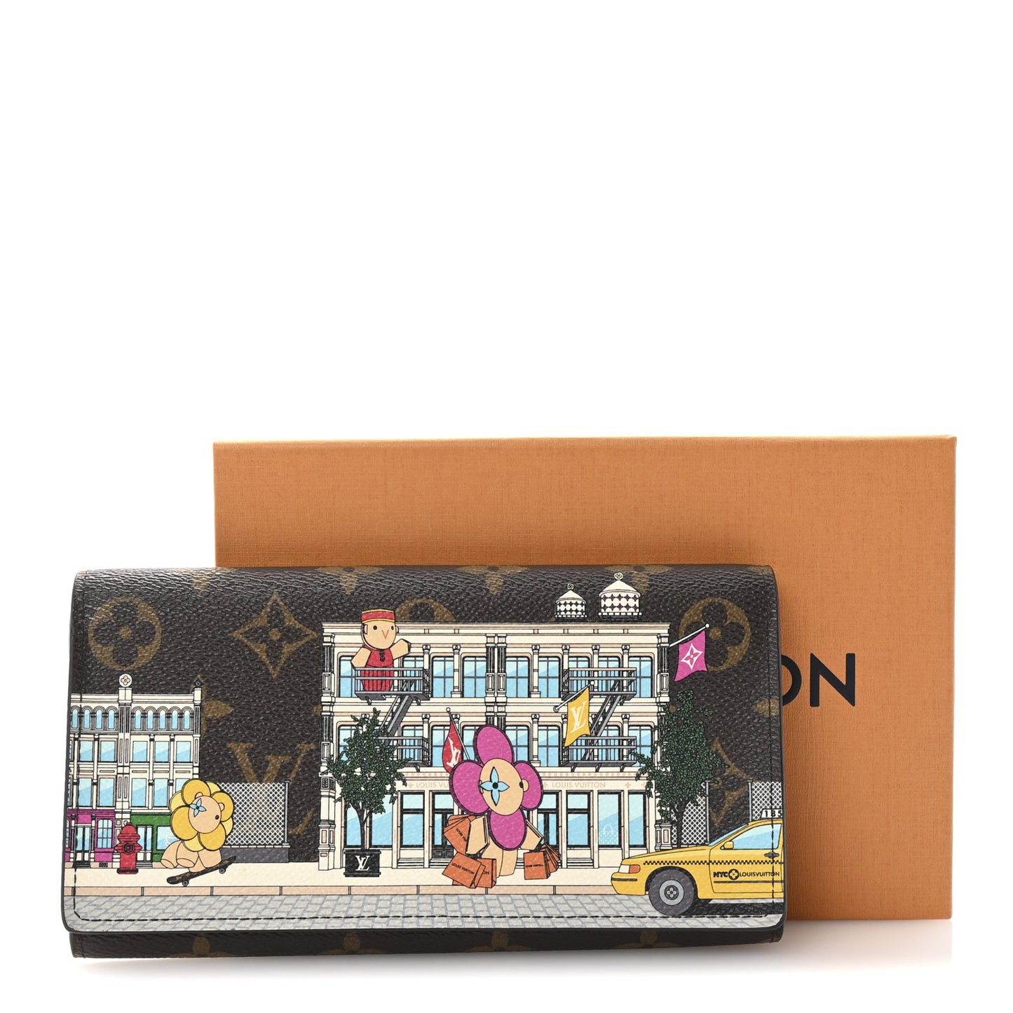 Monogram 2022 Christmas Animation Sarah Wallet Yellow