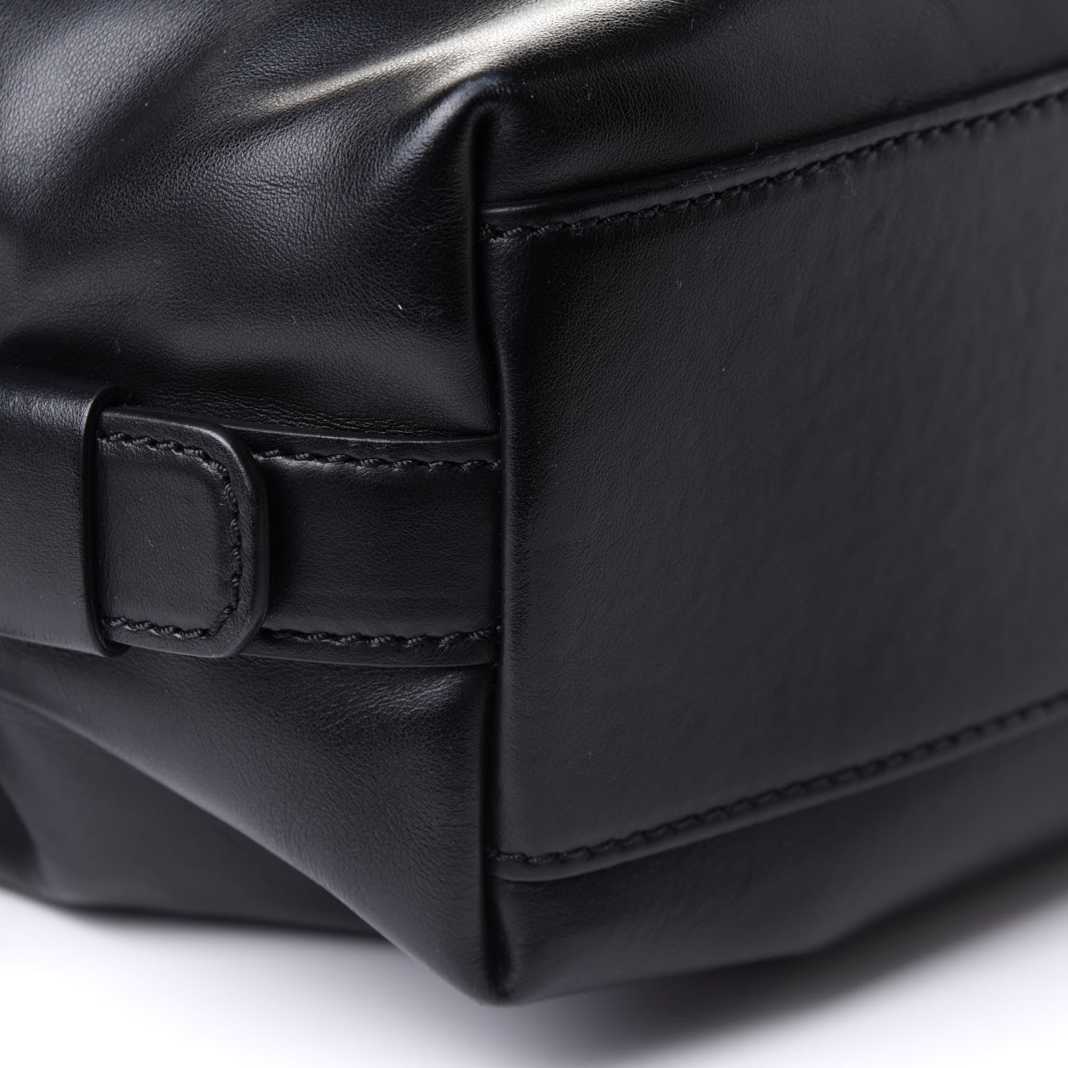 Givenchy Waxed Calfskin Medium Nightingale Logo Strap Black 9 of 10