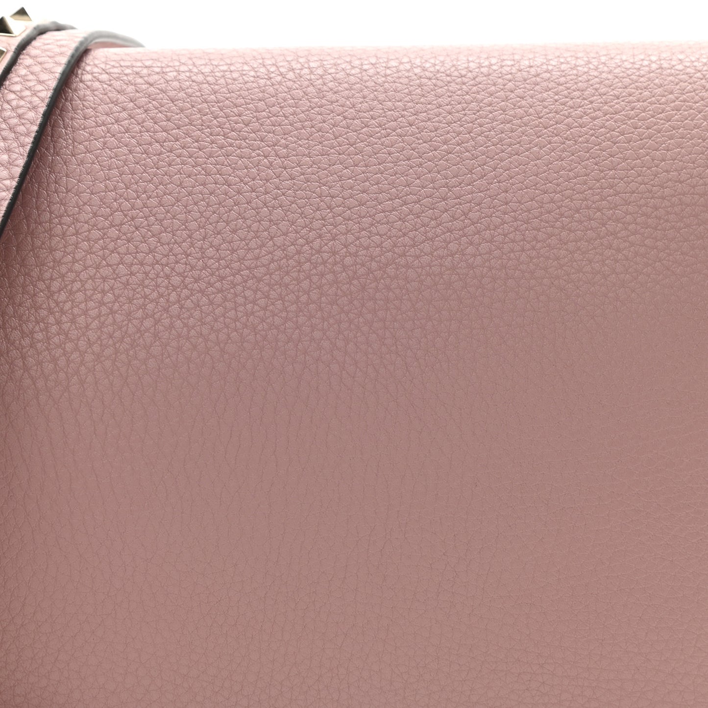 Vitello Large Rockstud Halfmoon Saddle Bag Lipstick