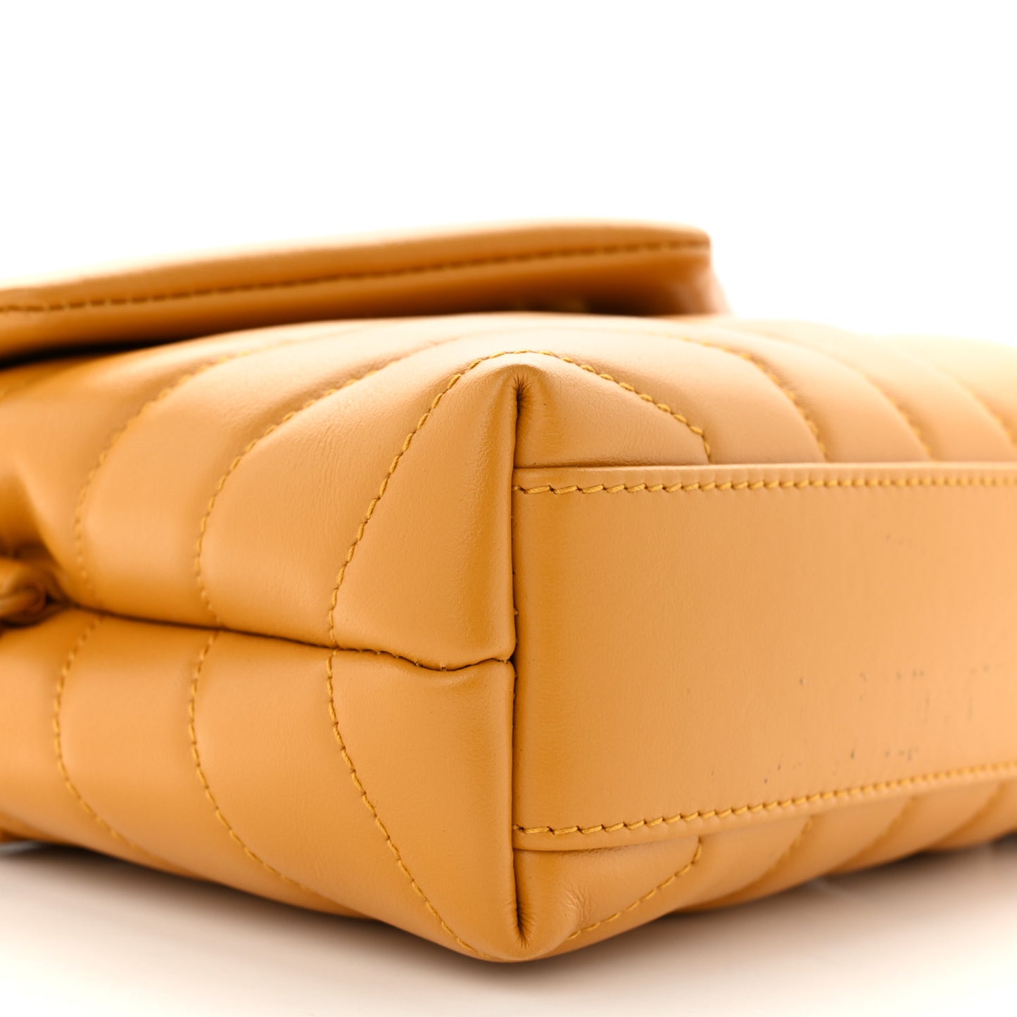 Calfskin Y Quilted Monogram Toy Loulou Crossbody Bag Cheddar
