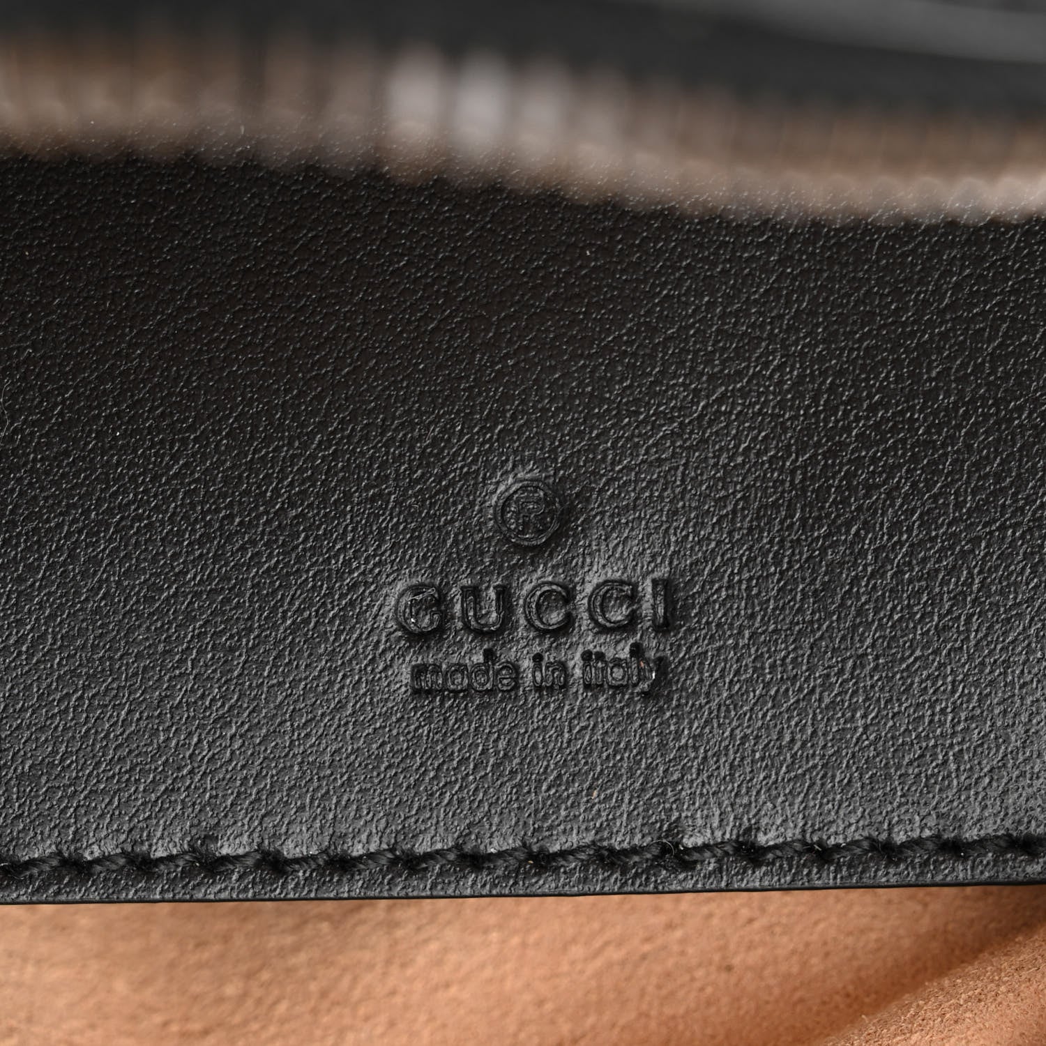 Gucci Calfskin Matelasse Mini GG Marmont Crossbody Bag Black 6 of 10