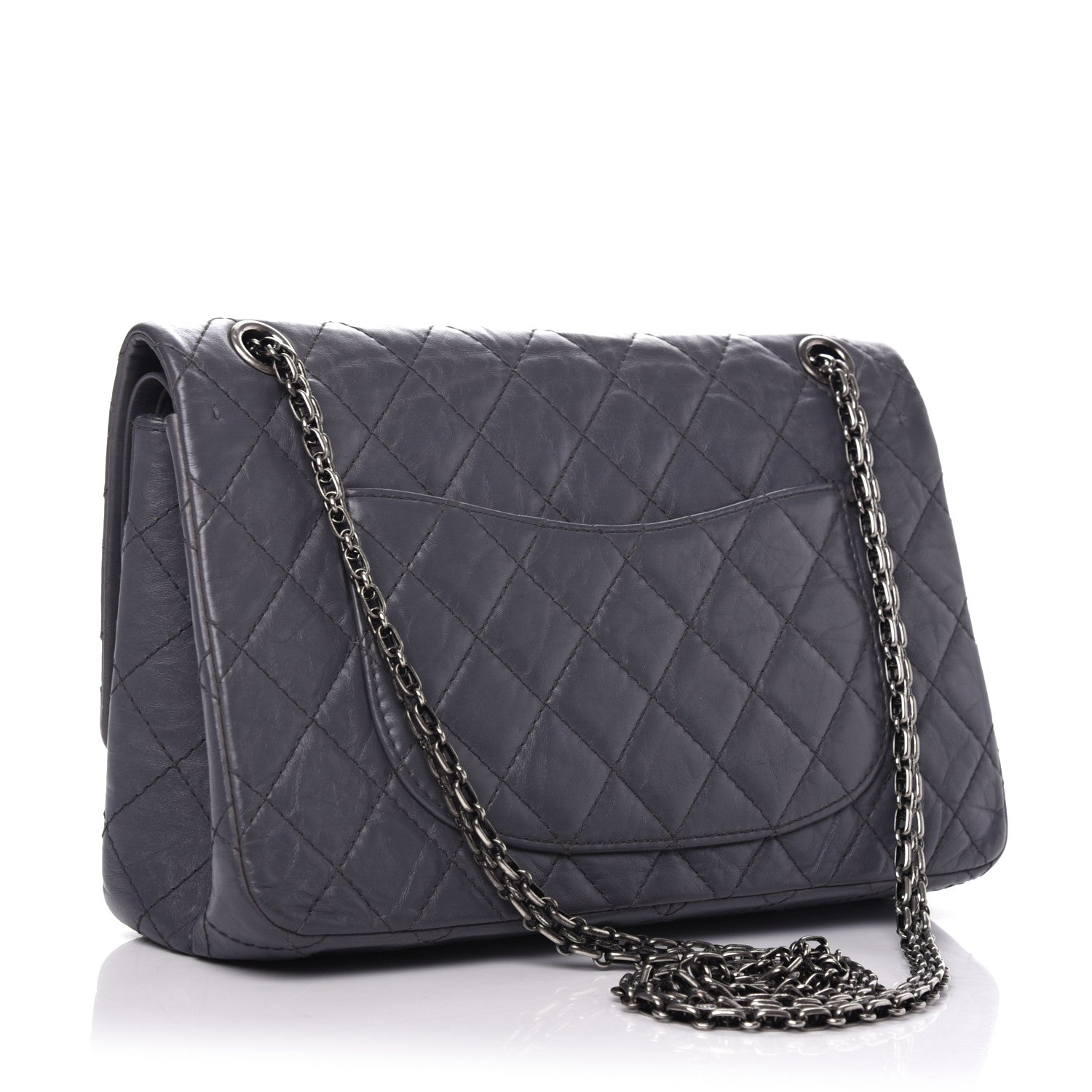 Chanel Aged Calfskin Quilted 2.55 Reissue 226 Flap Grey 3 of 9