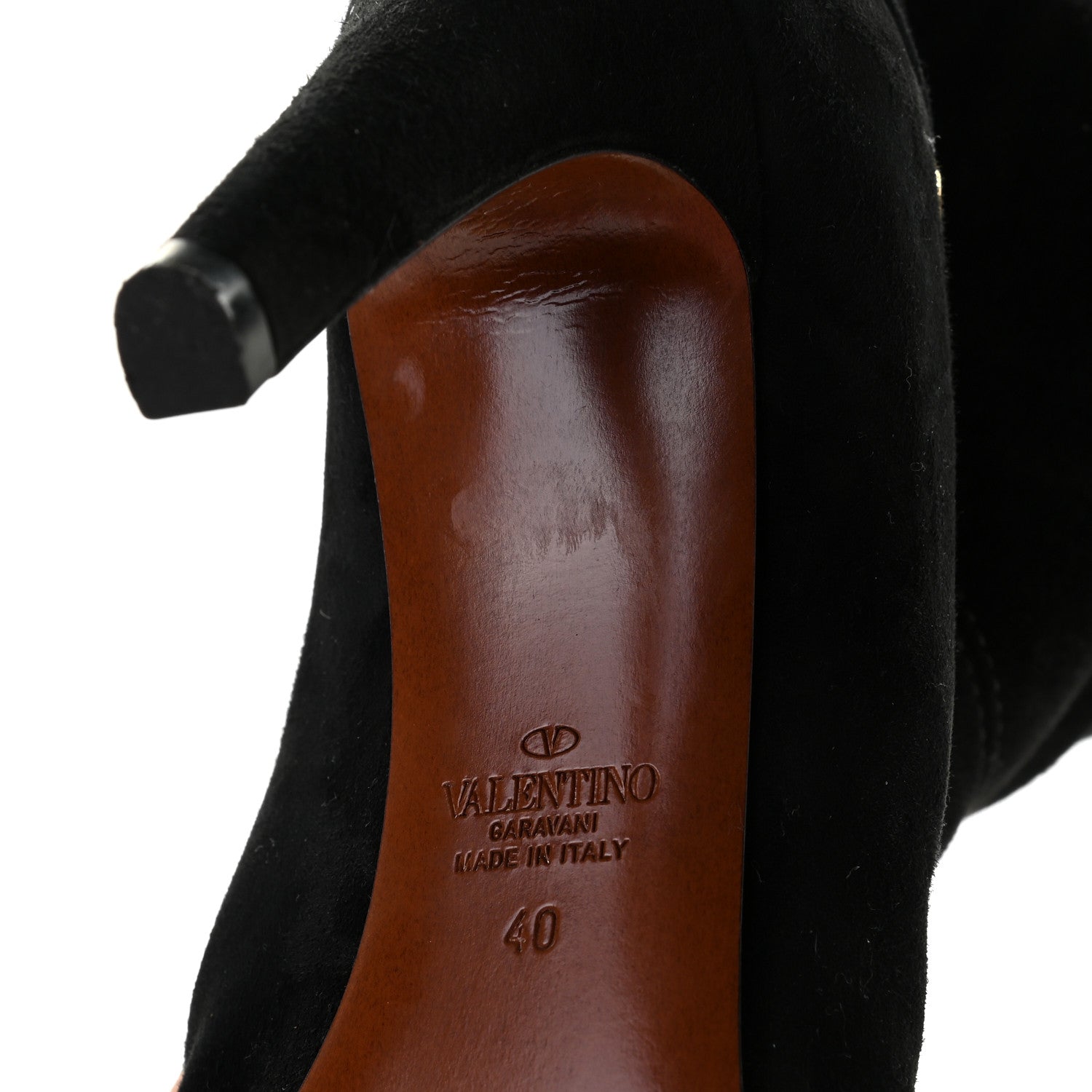 Valentino Garavani Suede VLogo Boots 40 Black 13 of 15