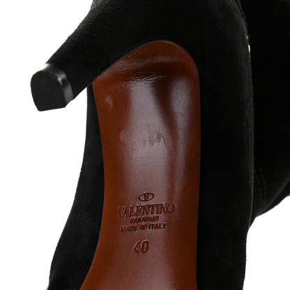 Valentino Garavani Suede VLogo Boots 40 Black 13 of 15