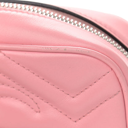 Gucci Calfskin Matelasse Mini GG Marmont Chain Shoulder Bag Wild Rose 11 of 15
