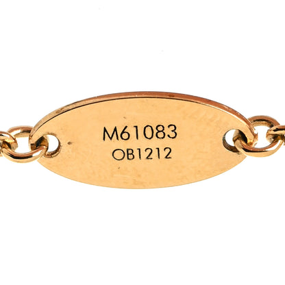 Louis Vuitton Brass Essential V Necklace Gold 6 of 6