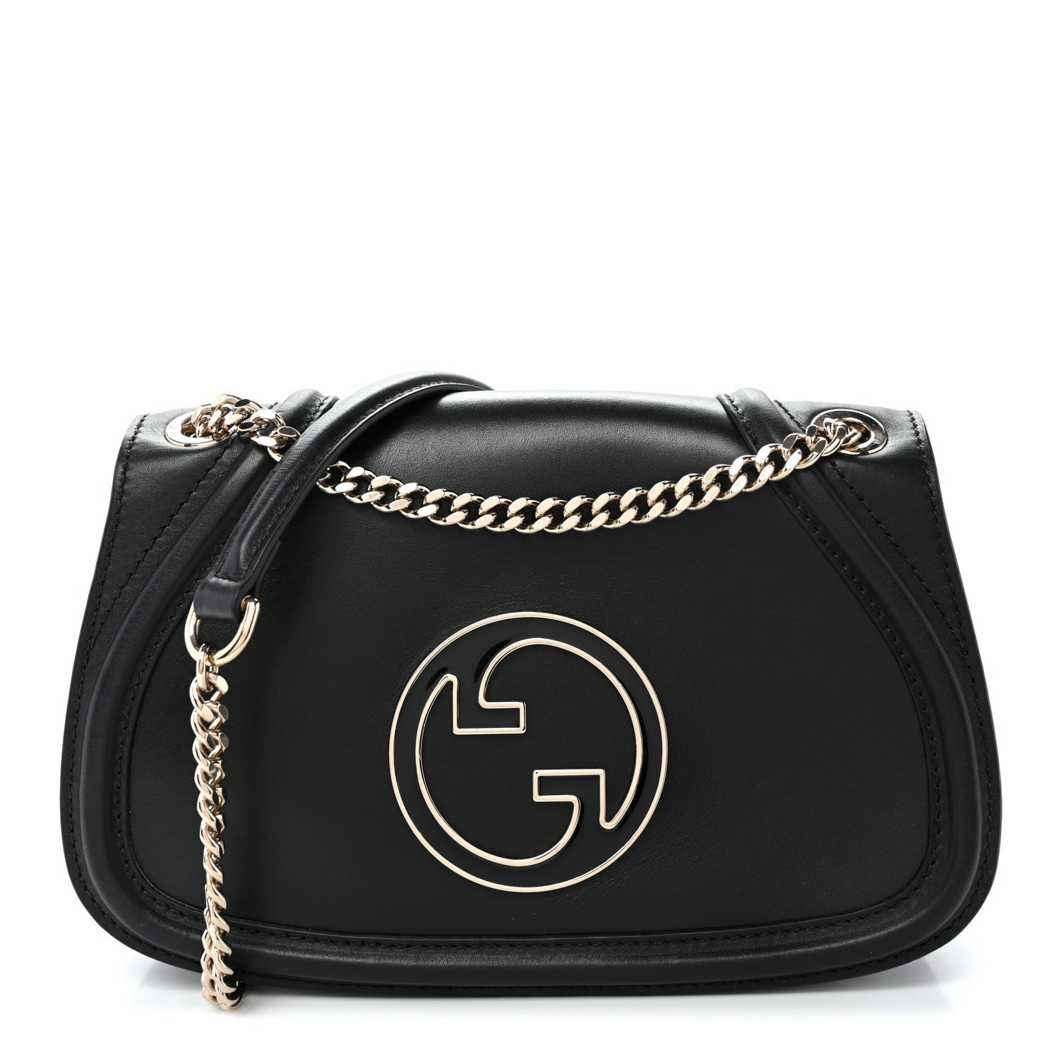 Gucci Calfskin Blondie Medium Shoulder Bag Black 1 of 10