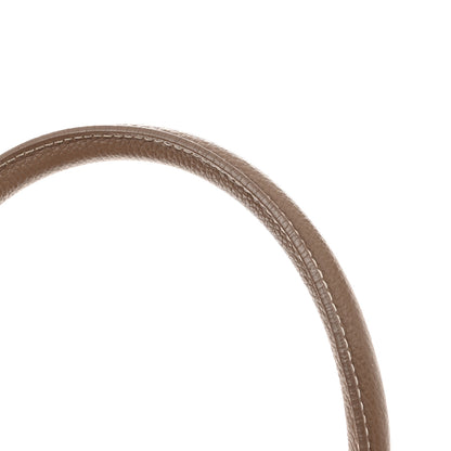 Saint Laurent Grained Calfskin Topstitch Small Classic Sac De Jour Taupe 16 of 17