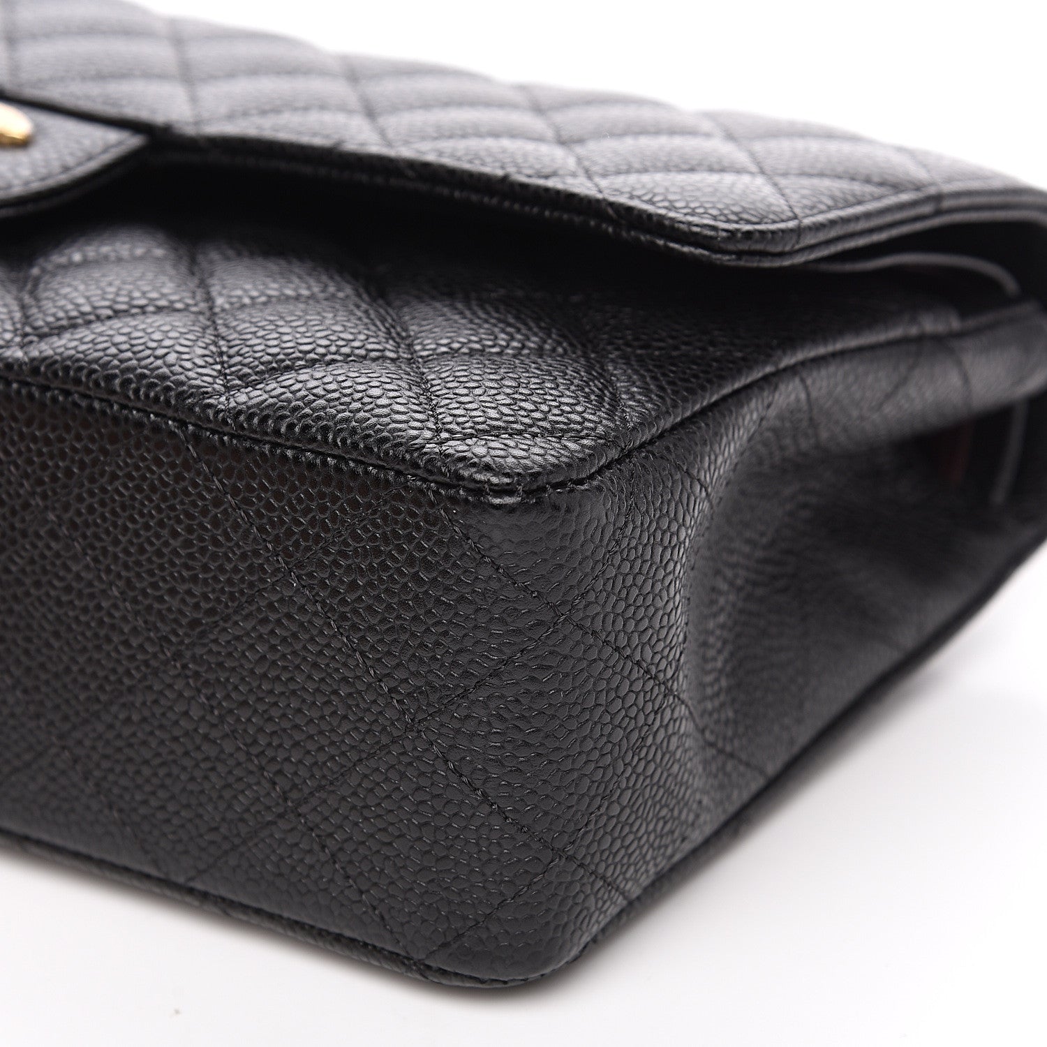 Chanel Caviar Quilted Medium Double Flap Black 8 of 9