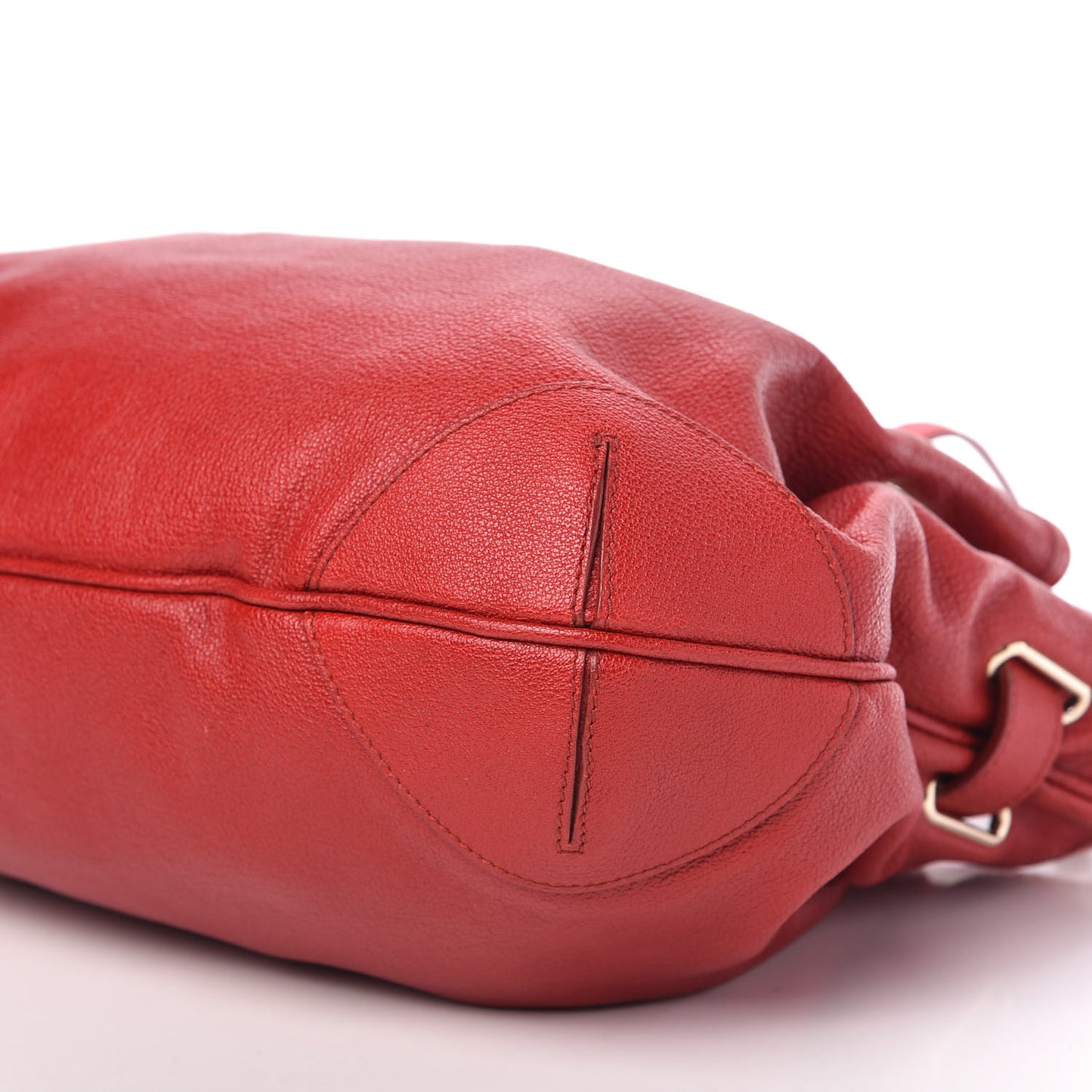 Grainy Calfskin Medium Wilenmore Hobo Red