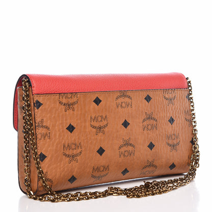 MCM Visetos Millie Crossbody Bag Cognac Marigold Orange 3 of 9