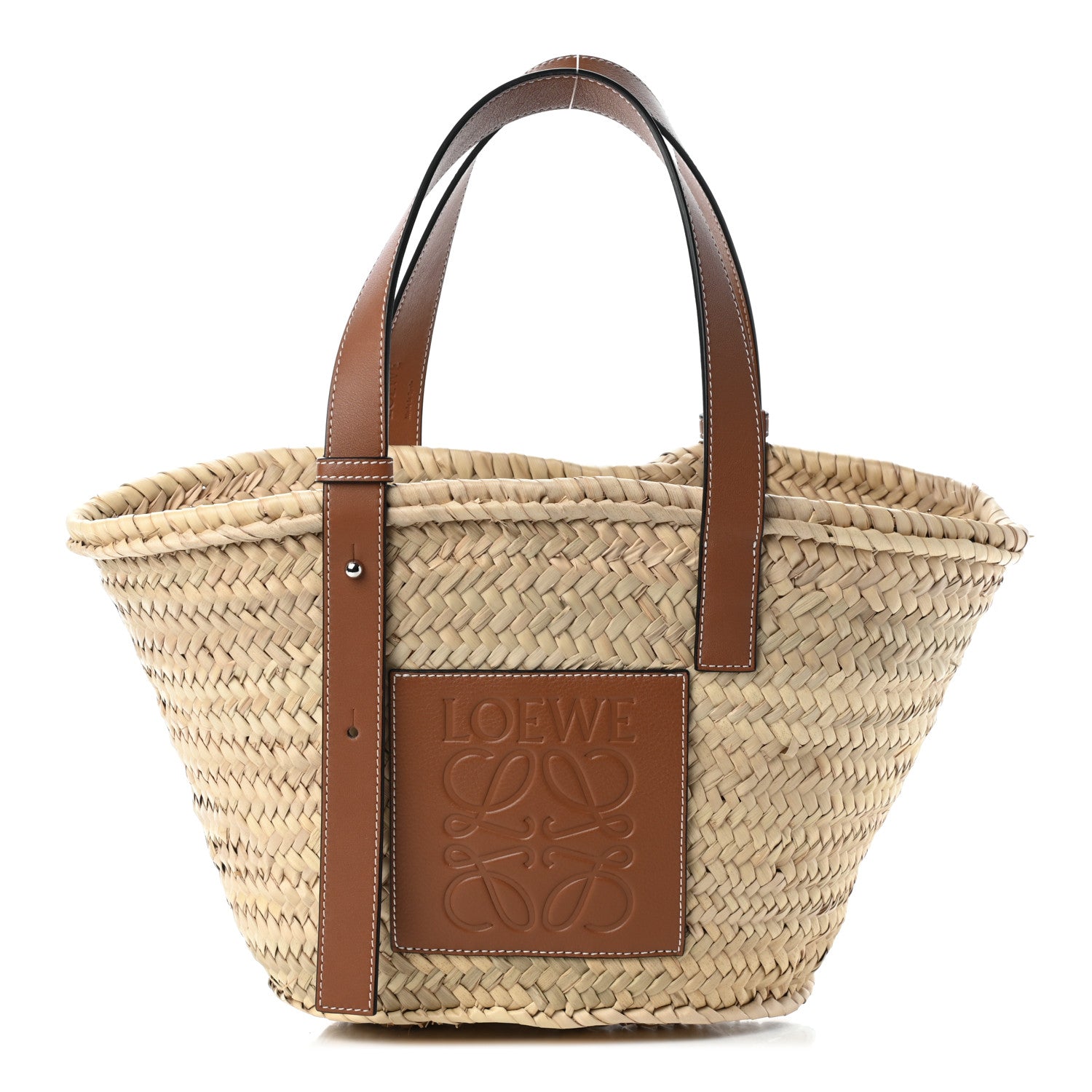 Loewe Raffia Basket Tote Bag Natural Tan 1 of 9