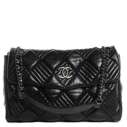 Chanel Lambskin In and Out XL Maxi Flap Black 1 of 8