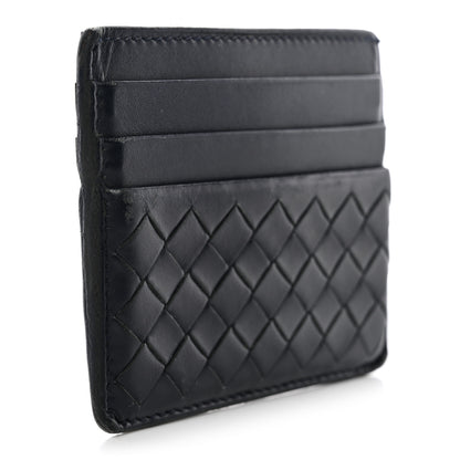 Bottega Veneta Nappa Intrecciato Card Holder Deep Blue 3 of 11