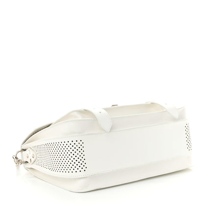 Proenza Schouler Lambskin Perforated Medium PS1 Satchel White 4 of 12