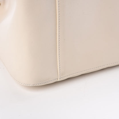 Gucci Calfskin Matelasse Medium GG Marmont Shoulder Tote Bag White 9 of 12