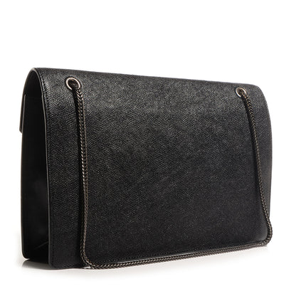 Saint Laurent Grained Leather Medium Betty Black 3 of 9