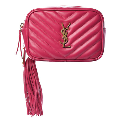 Saint Laurent Calfskin Matelasse Monogram Lou Belt Bag Bright Pink 1 of 9