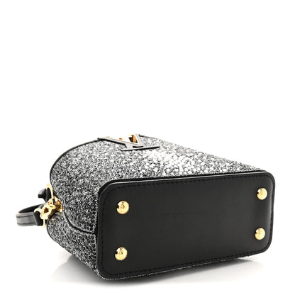 Louis Vuitton Crystal Cowhide Nano Capucines Silver Black 5 of 11