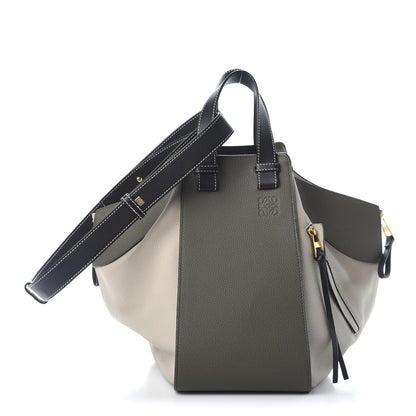 Loewe Calfskin Medium Hammock Shoulder Bag Khaki Green Soft White 2 of 9