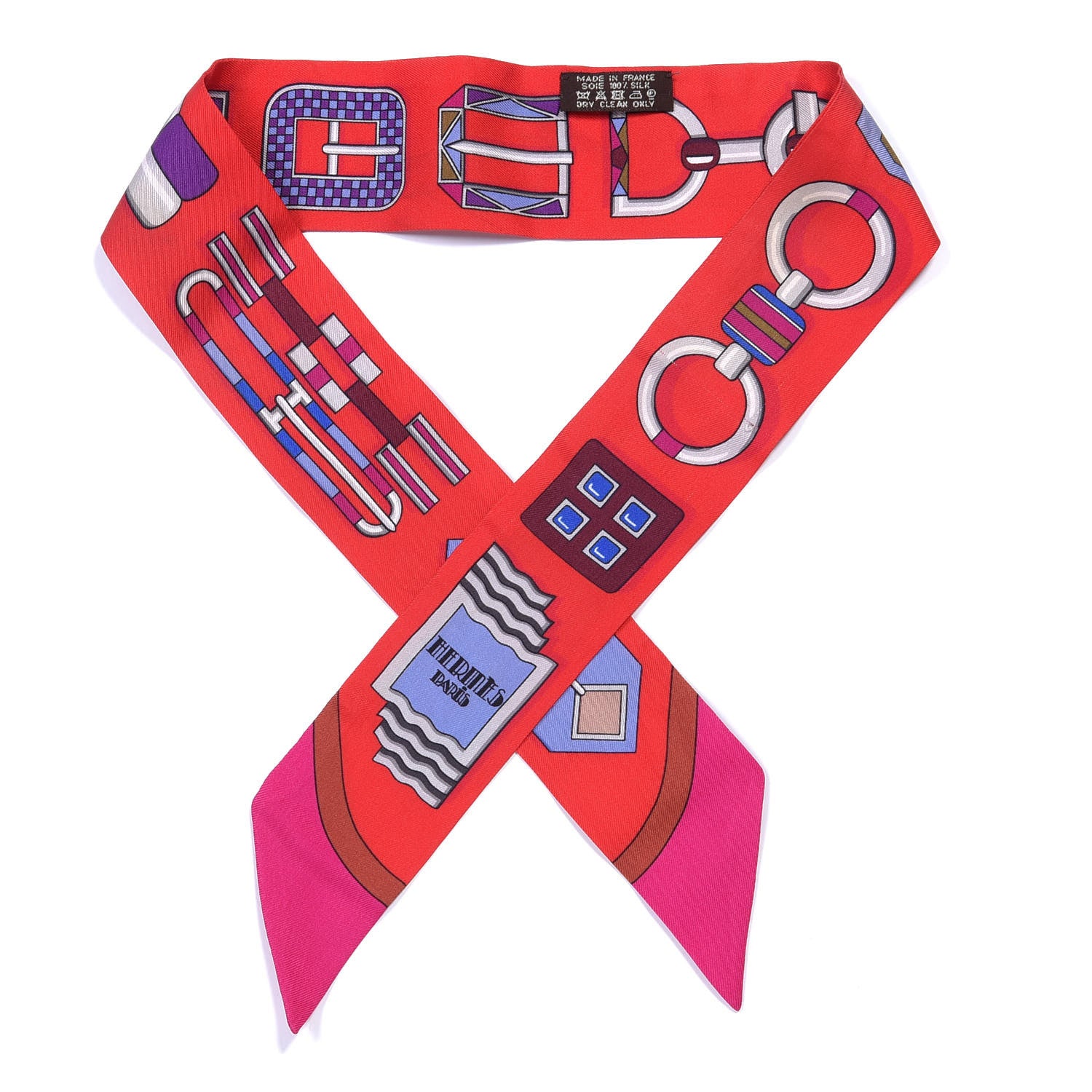 Hermes Silk Carre En Boucles Twilly 1 of 4