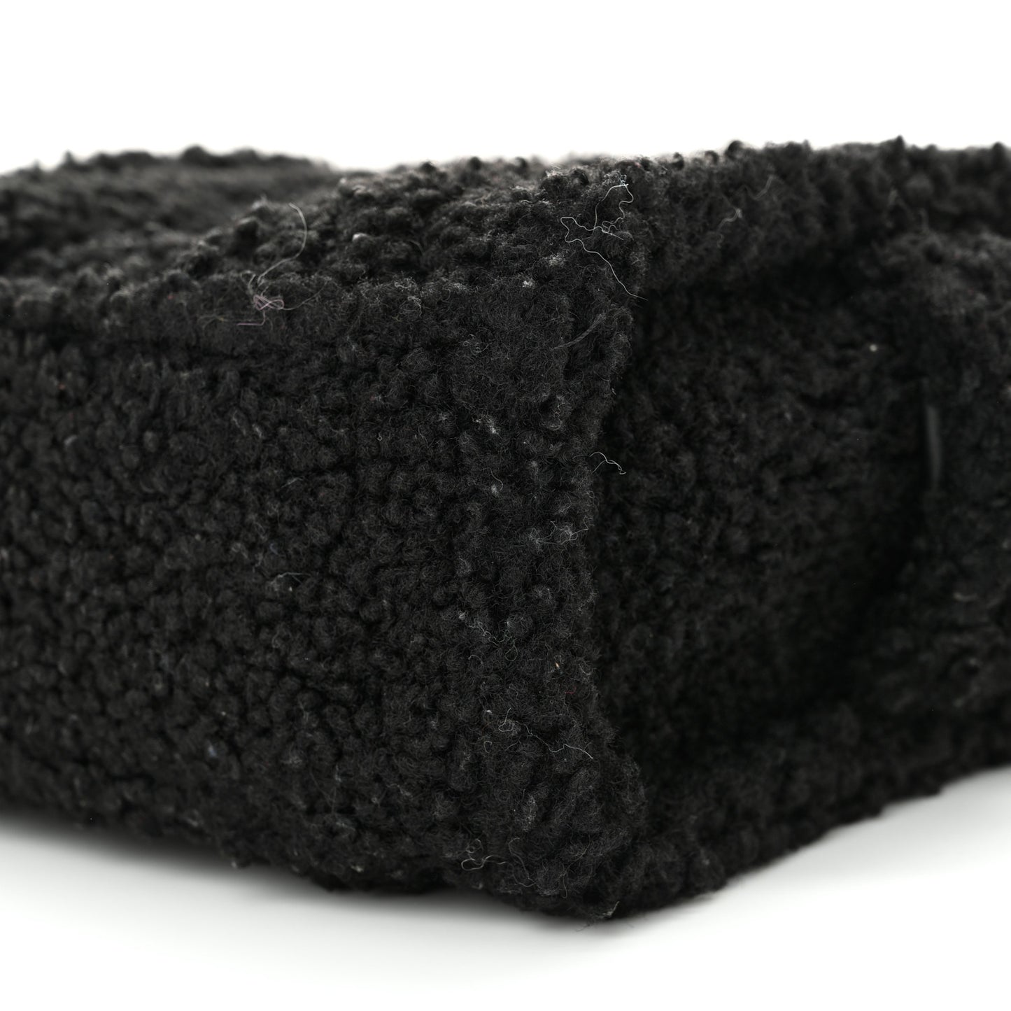 Polyester Cotton Mini The Teddy Traveler Tote Bag Black