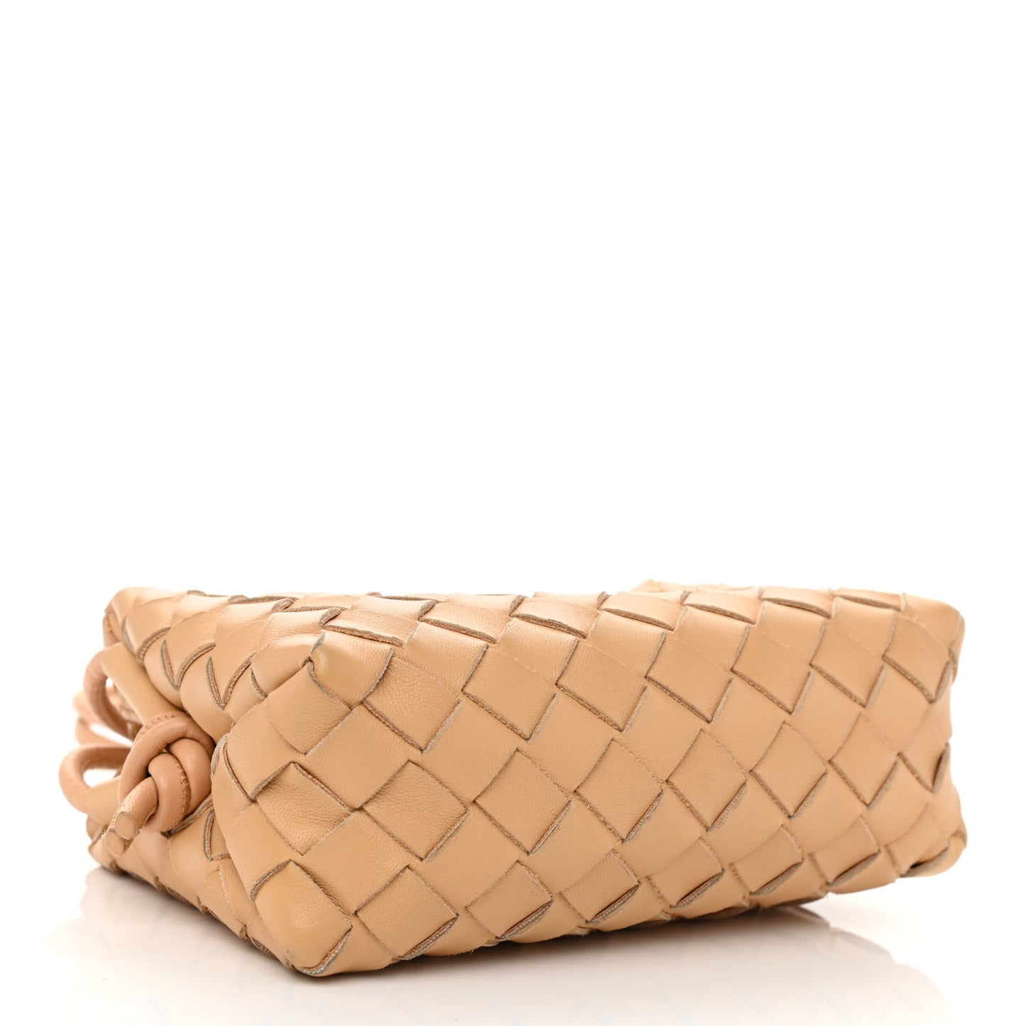 Nappa Intrecciato Mini Loop Camera Bag Almond