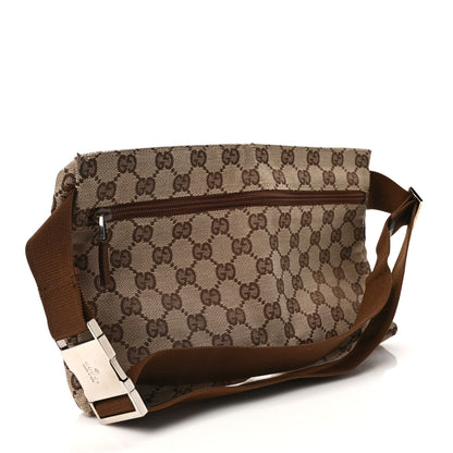 Gucci GG Monogram Double Pocket Belt Bag Dark Brown 3 of 8