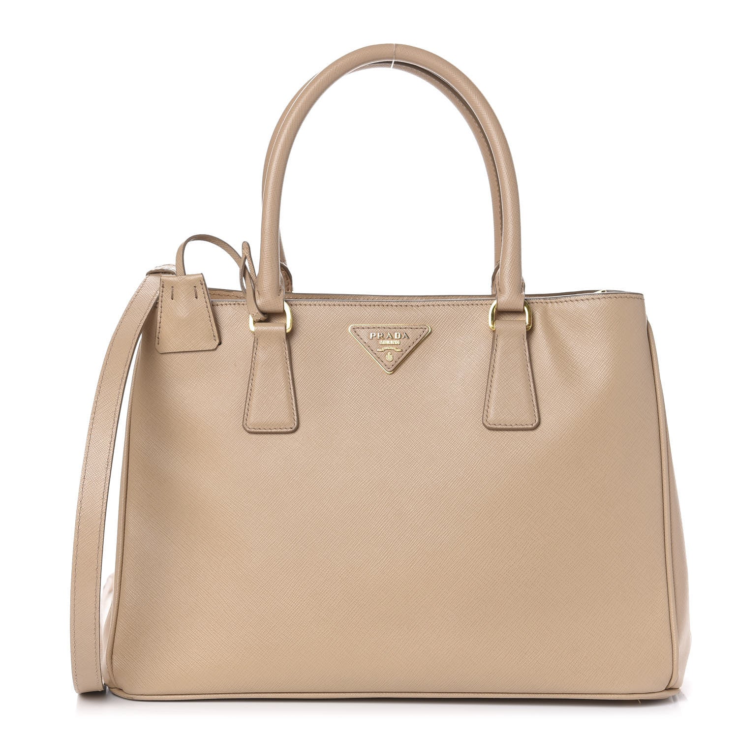 Prada Saffiano Lux Medium Tote Sabbia 1 of 9