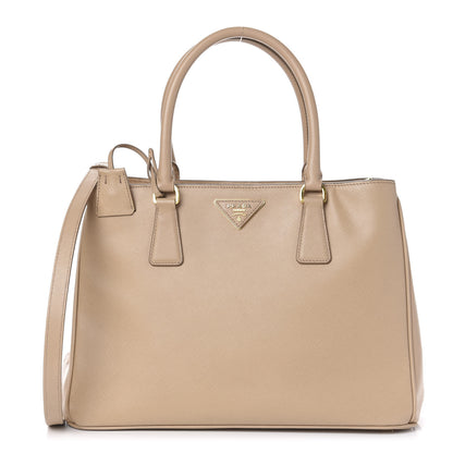 Prada Saffiano Lux Medium Tote Sabbia 1 of 9