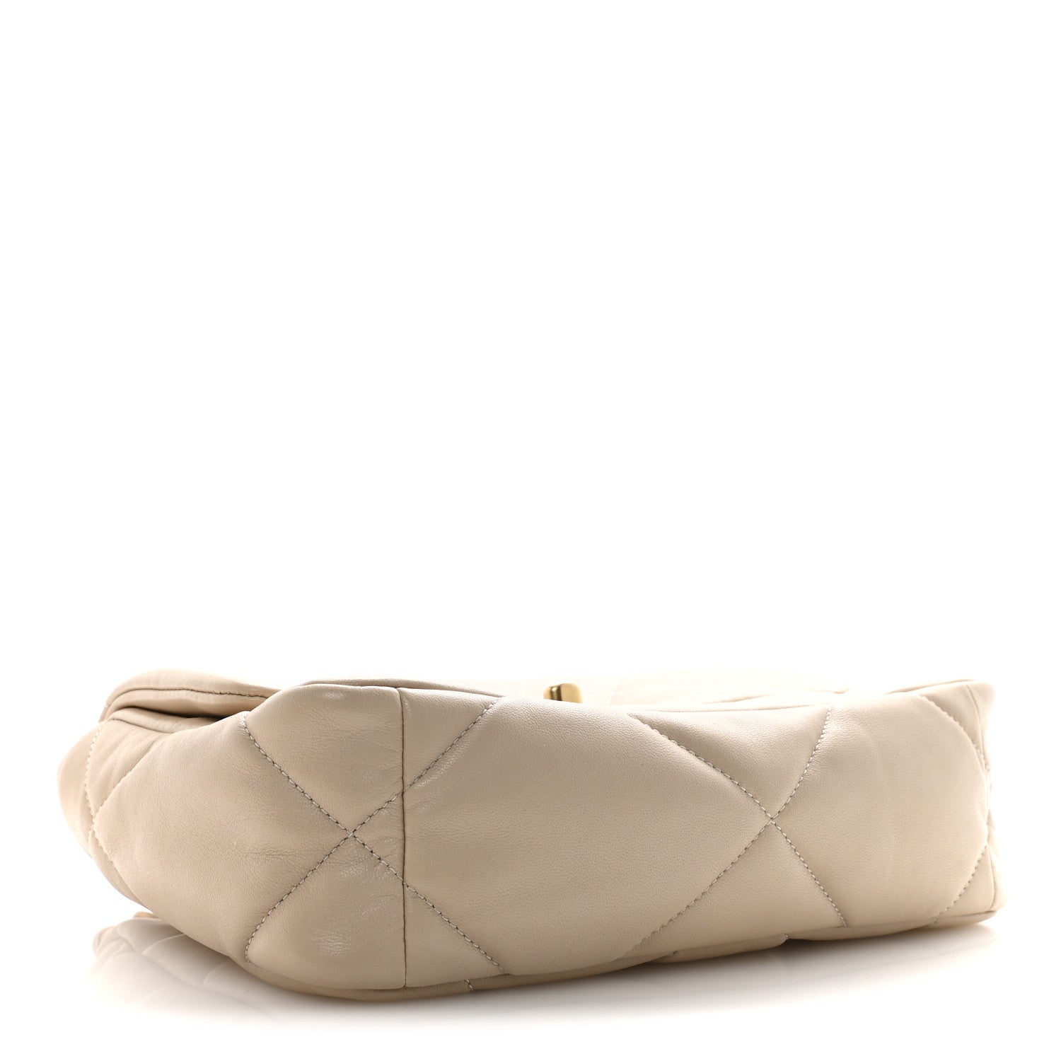 Chanel Lambskin Quilted Medium Chanel 19 Flap Beige 4 of 12