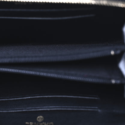 Chanel Caviar Quilted Small Filigree Zip Around Wallet Beige Black 5 of 8