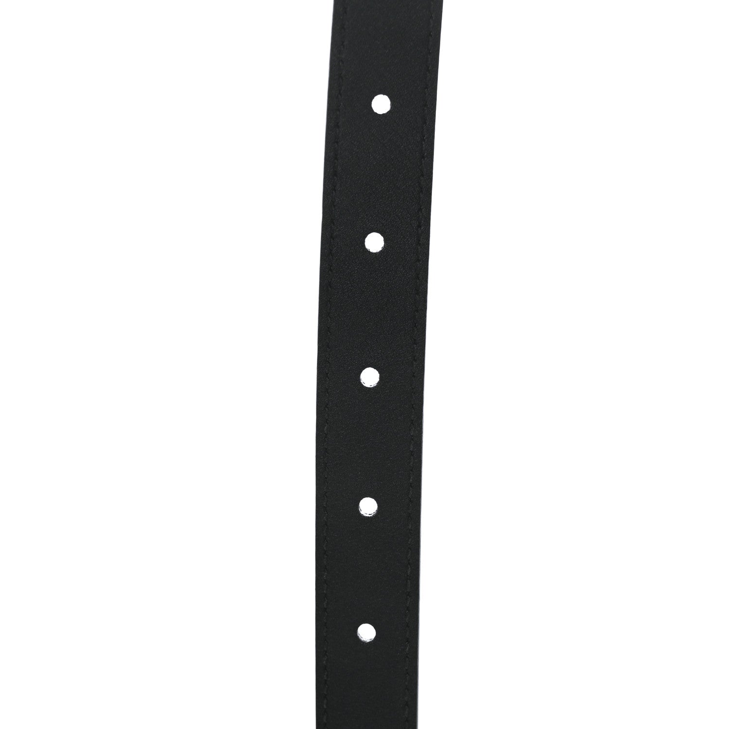 Gucci Plutone Calfskin Palladium Double G 20mm Belt 80 32 Black 4 of 5