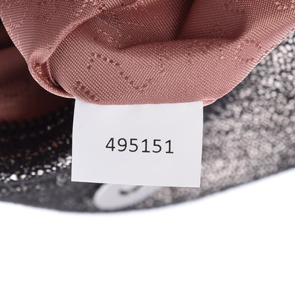 Stella McCartney Chamois Shiny Dotted Falabella Fold Over Tote Ruthenium 7 of 7