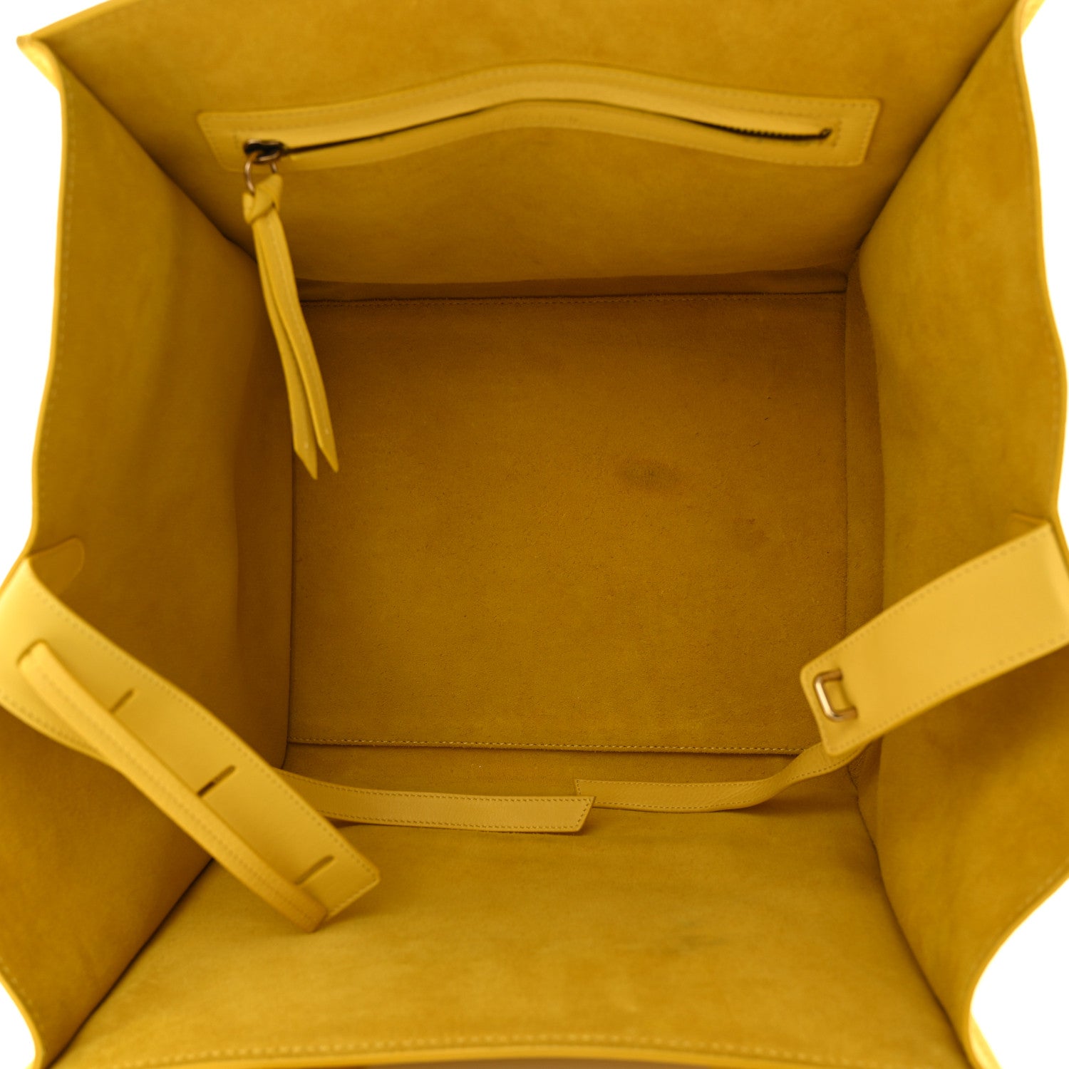 Celine Supple Calfskin Large Phantom Luggage Sun Yellow 5 of 11
