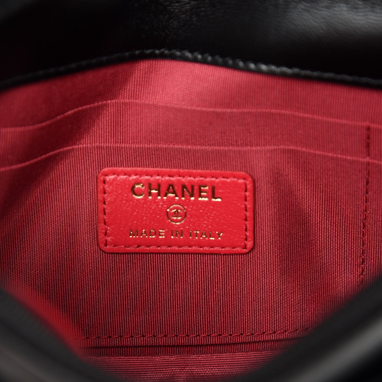 Chanel Shiny Lambskin Flap Clutch With Chain Black 8 of 10