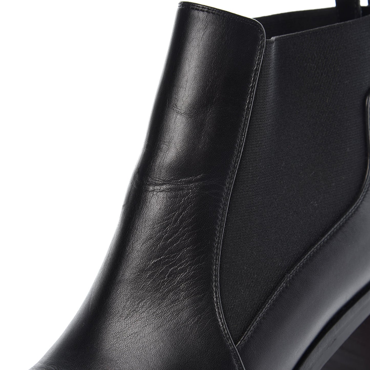 Calfskin Marchacroche 70 Chelsea Boots 36.5 Black