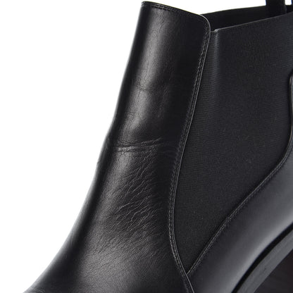 Christian Louboutin Calfskin Marchacroche 70 Chelsea Boots 36.5 Black 8 of 10