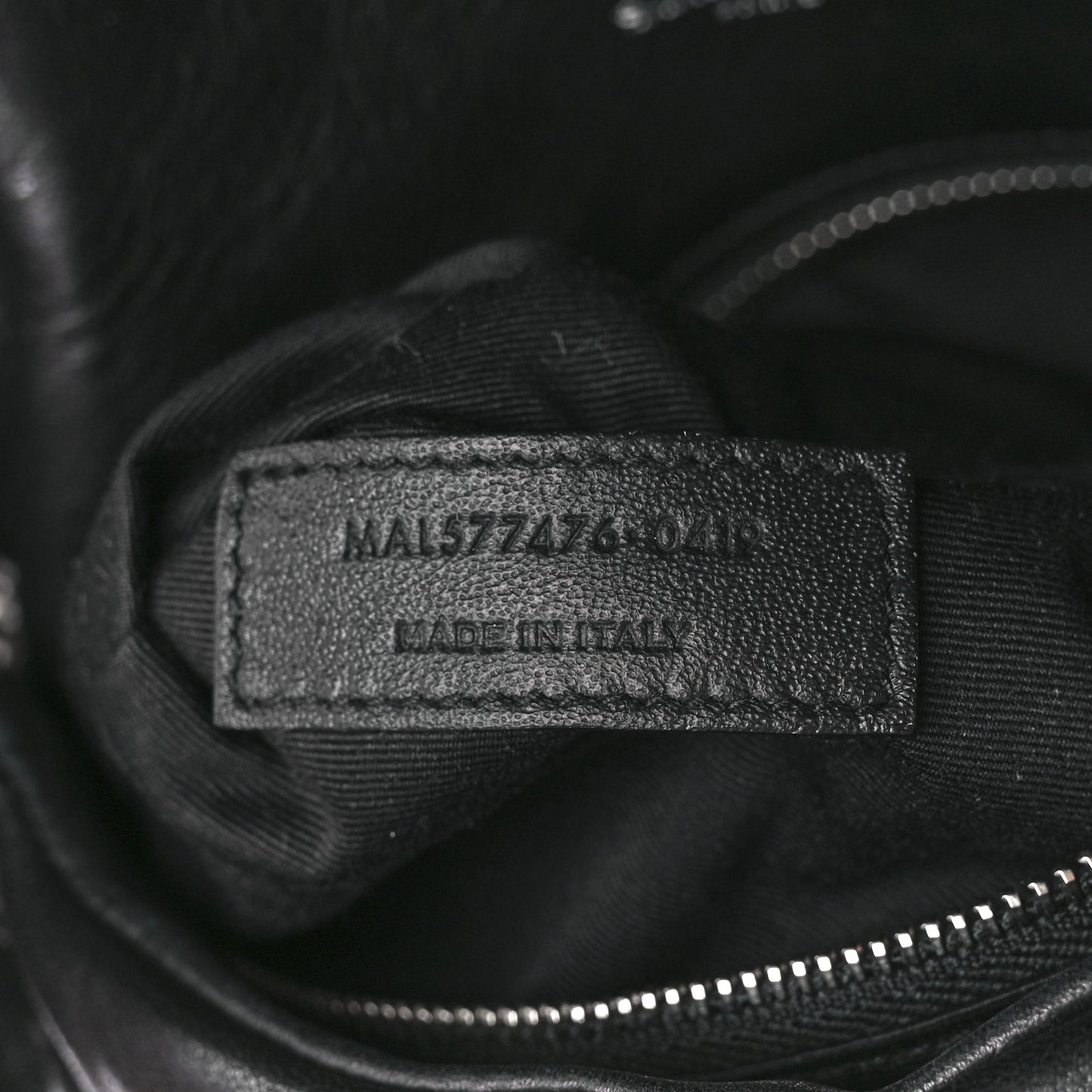 Lambskin Quilted Small Loulou Puffer Monogram Chain Satchel Black