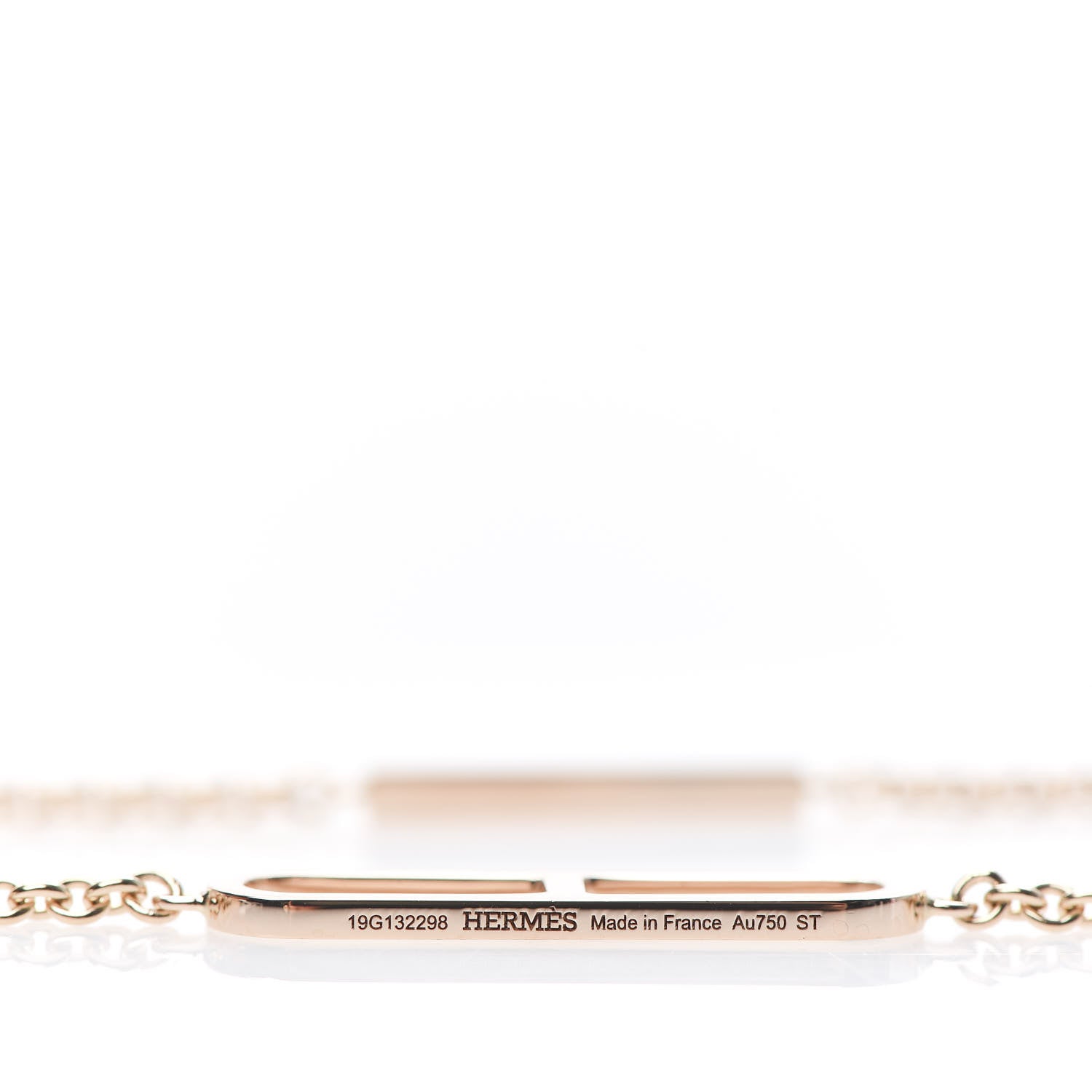 Hermes 18K Rose Gold PM Ever Chaine D'Ancre Double Necklace ST 4 of 5