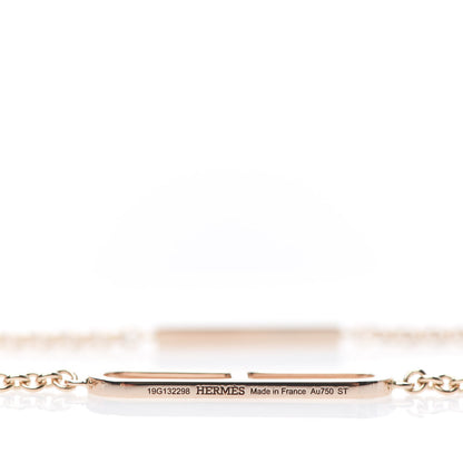 Hermes 18K Rose Gold PM Ever Chaine D'Ancre Double Necklace ST 4 of 5