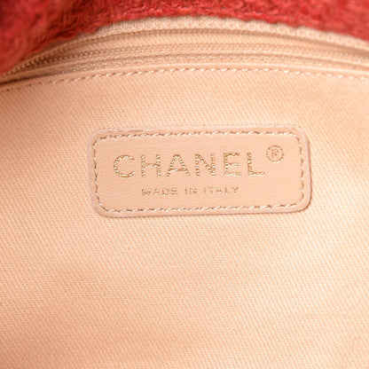 Chanel Tweed Medium Nature Single Flap Red 6 of 10