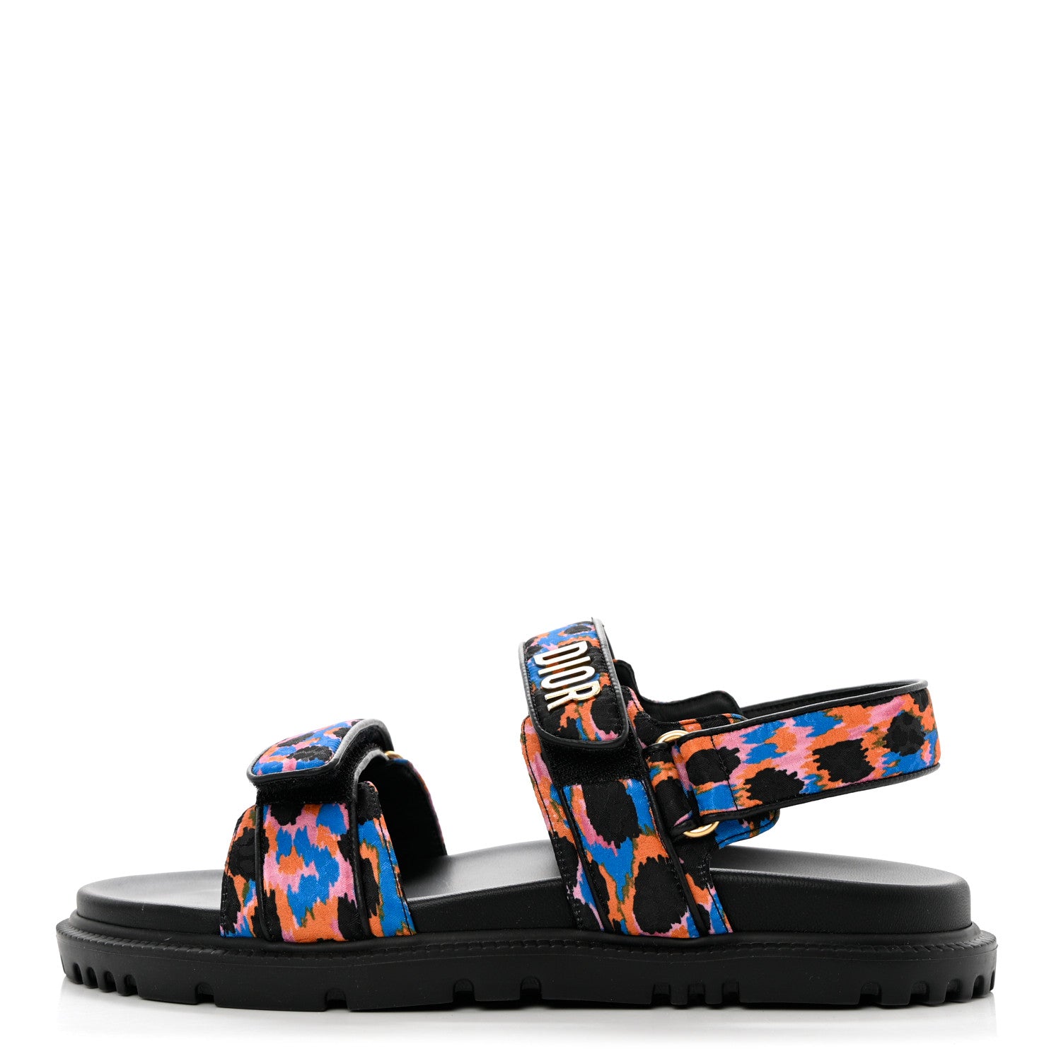 Christian Dior Technical Fabric Mizza Print DiorAct Sandals 40 Multicolor 1 of 8