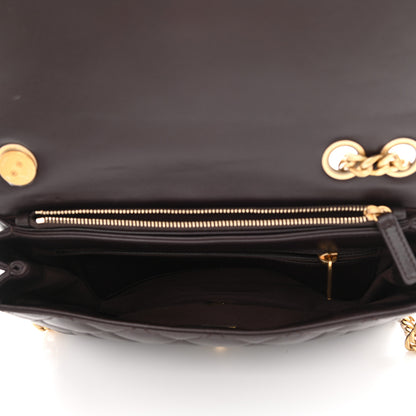 Chanel Lambskin Quilted Medium Pillow Crush Flap Dark Brown 4 of 8